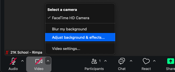 Changing The Zoom Background
